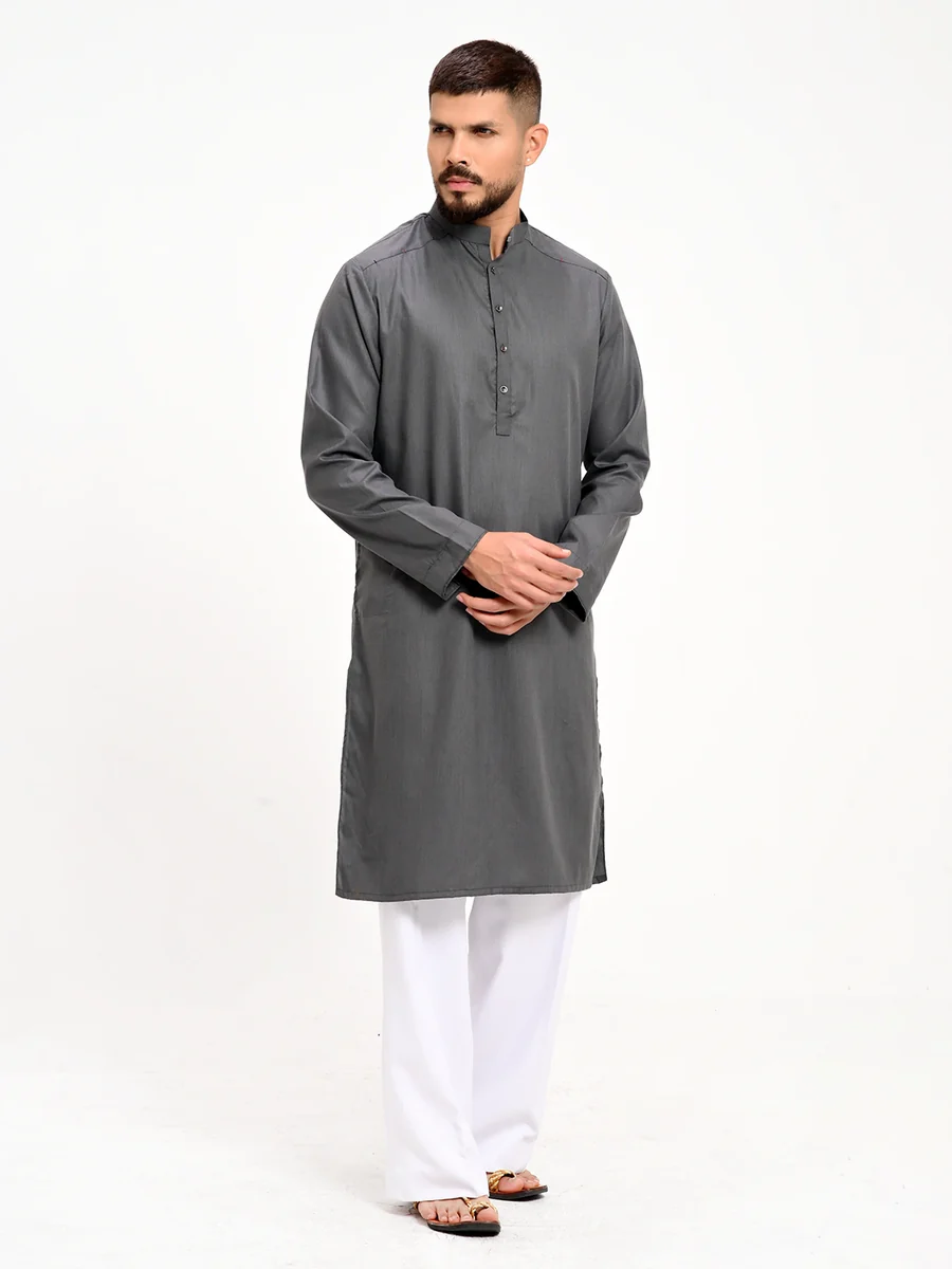 Reegular Fit Panjabi With A Stylish Yoke Detail